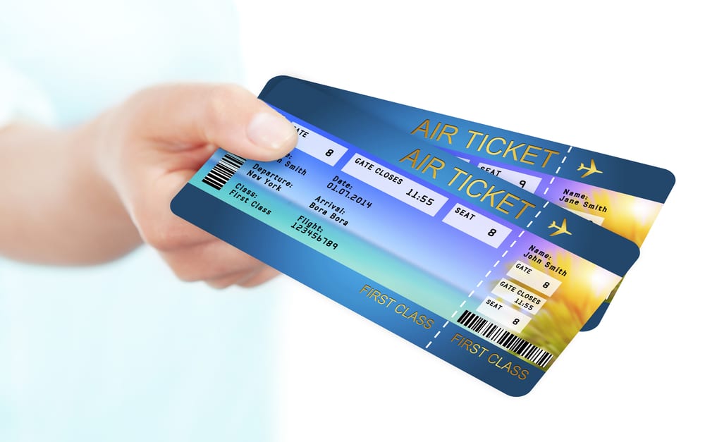 english vocabulary words airport ticket
