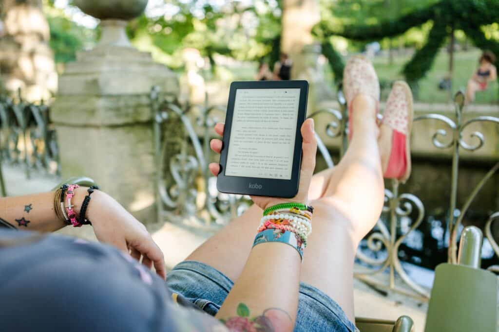 Photo by Perfecto Capucine: https://www.pexels.com/photo/person-holding-person-holding-kobo-e-reader-1324859/