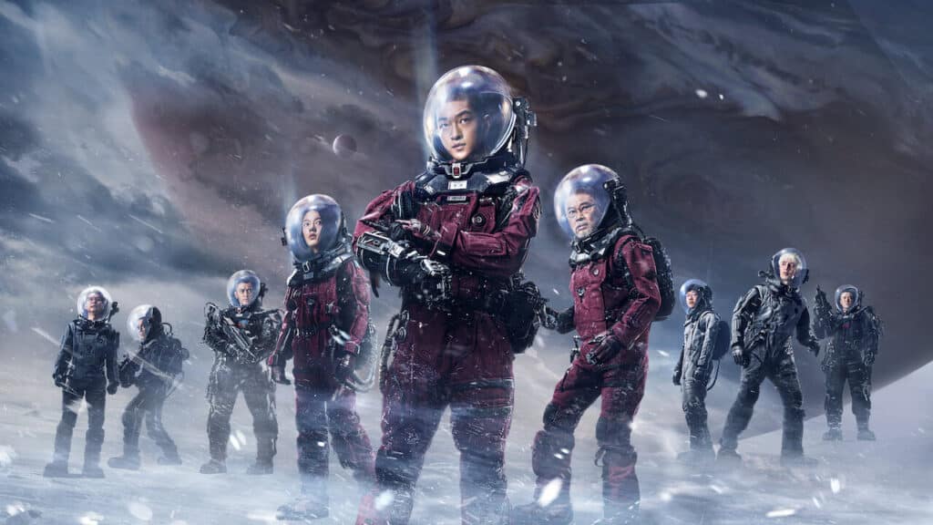 astronauts from chinese movie "wandering earth"