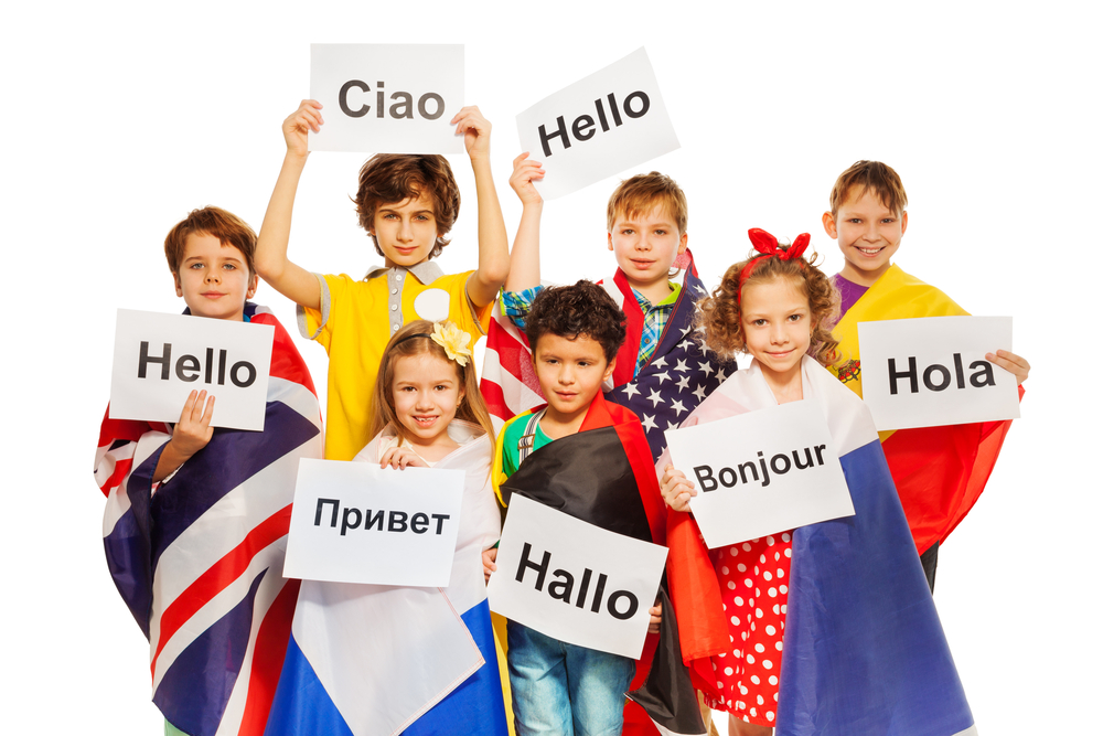 kids speaking different languages