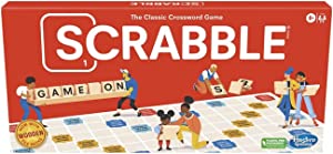 Scrabble Board Game, Word Game for Kids Ages 8 and Up, Fun Family Game for 2-4 Players, The Classic Crossword Game
