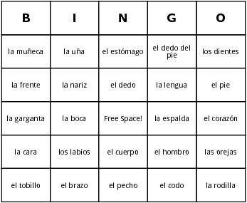 spanish classroom games