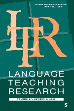 Cover for Language Teaching Research