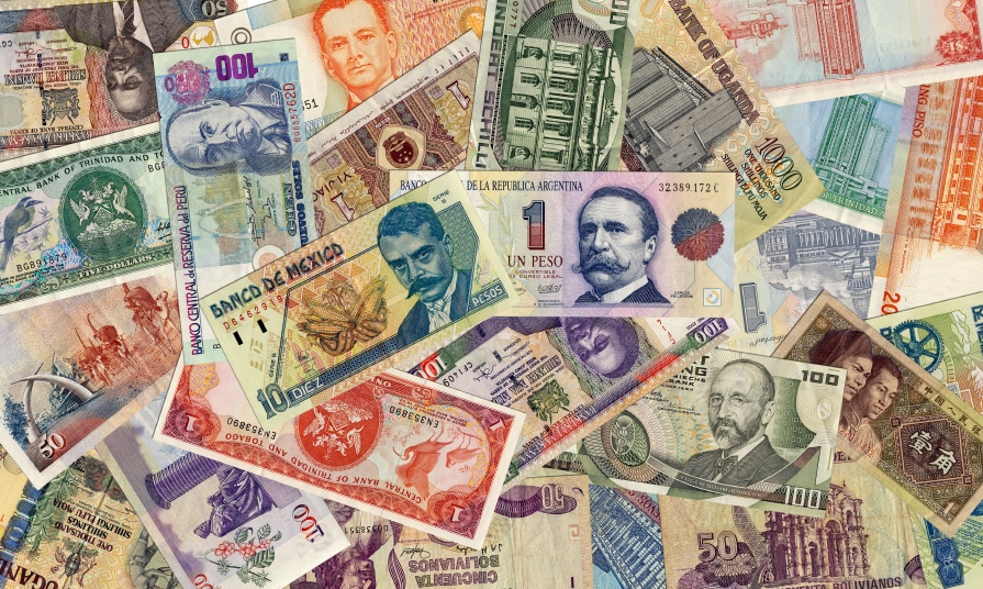 paper money from different countries