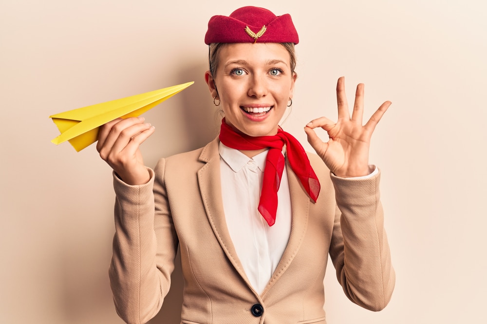 Flight attendant, stewardess uniform