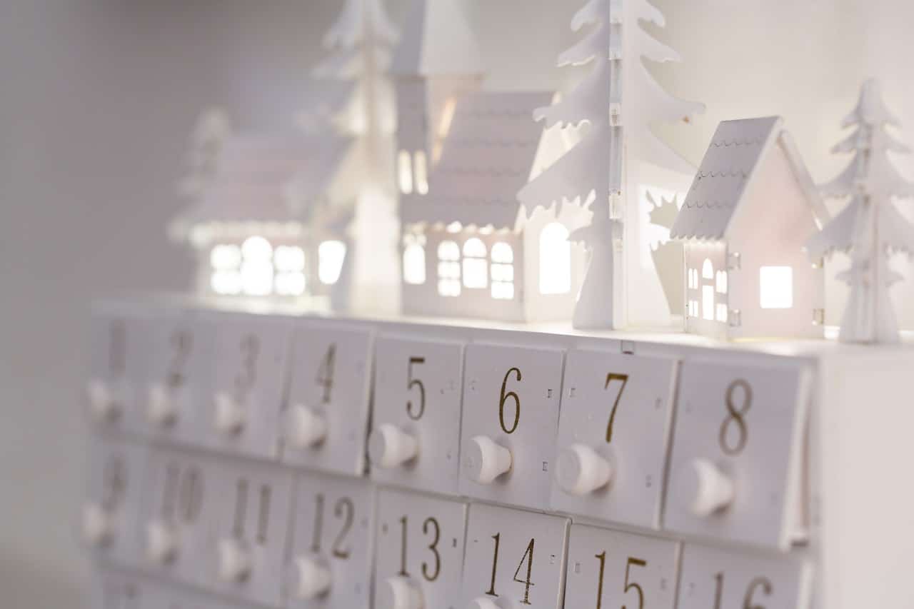 White Advent calendar
