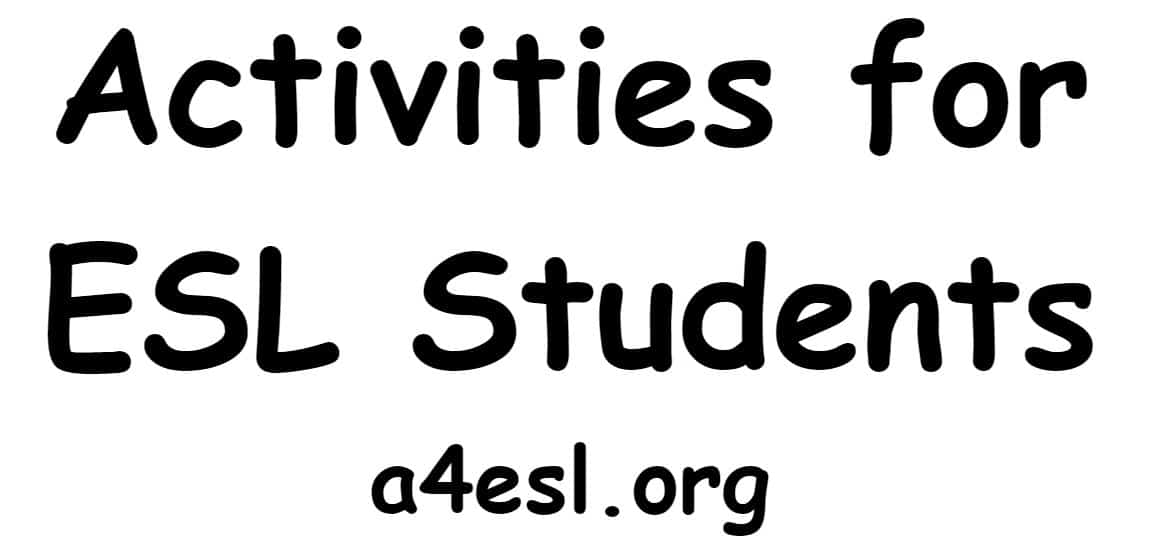 activities for esl students