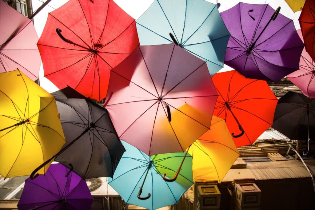 Photo by Engin Akyurt: https://www.pexels.com/photo/assorted-color-umbrellas-1486861/
