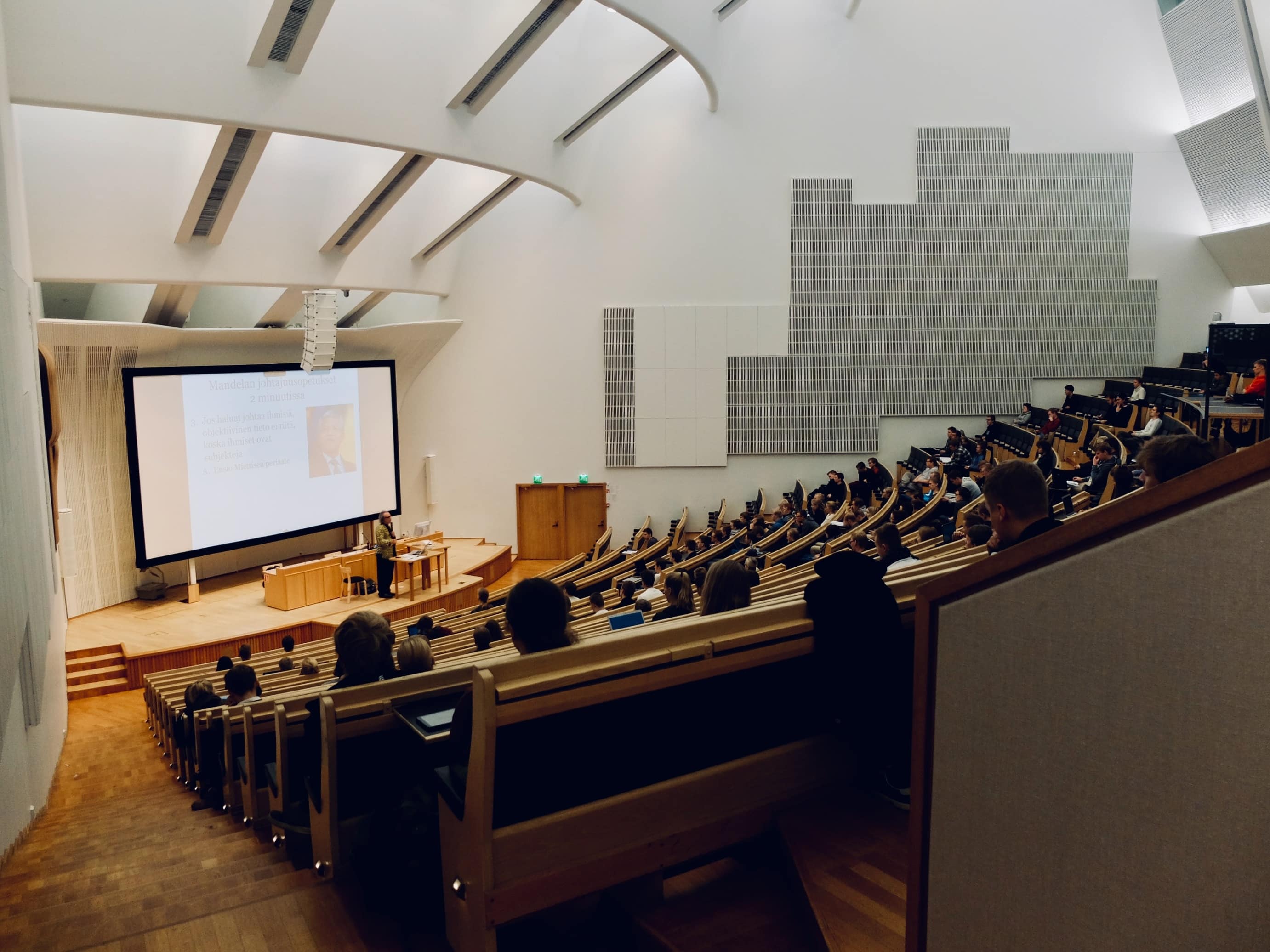 A university lecture hall