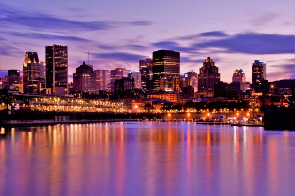beautiful view of montreal