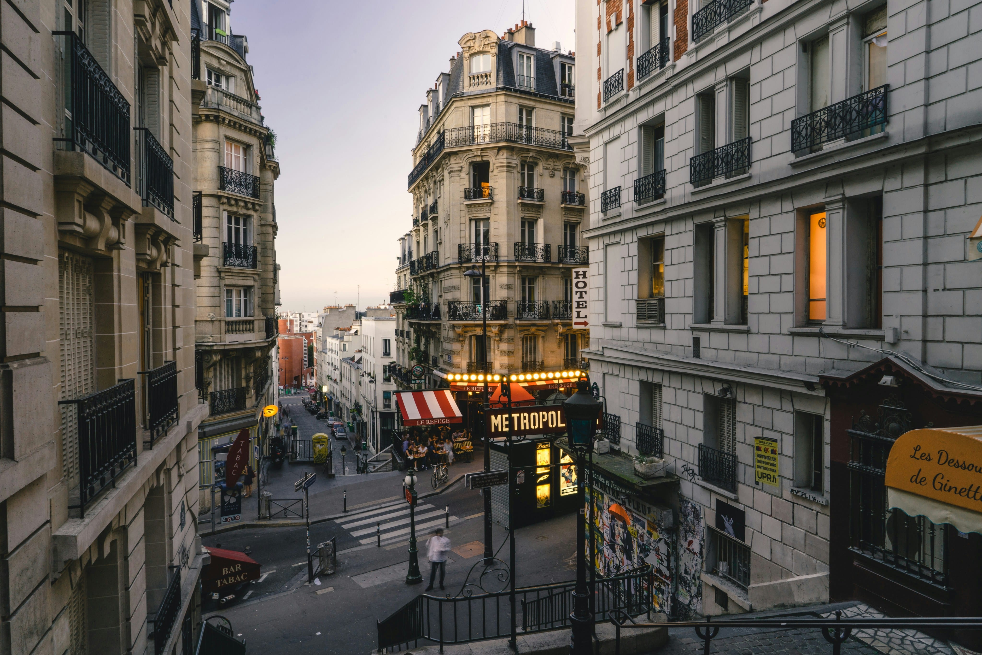 The Montmartre neighborhood in Paris