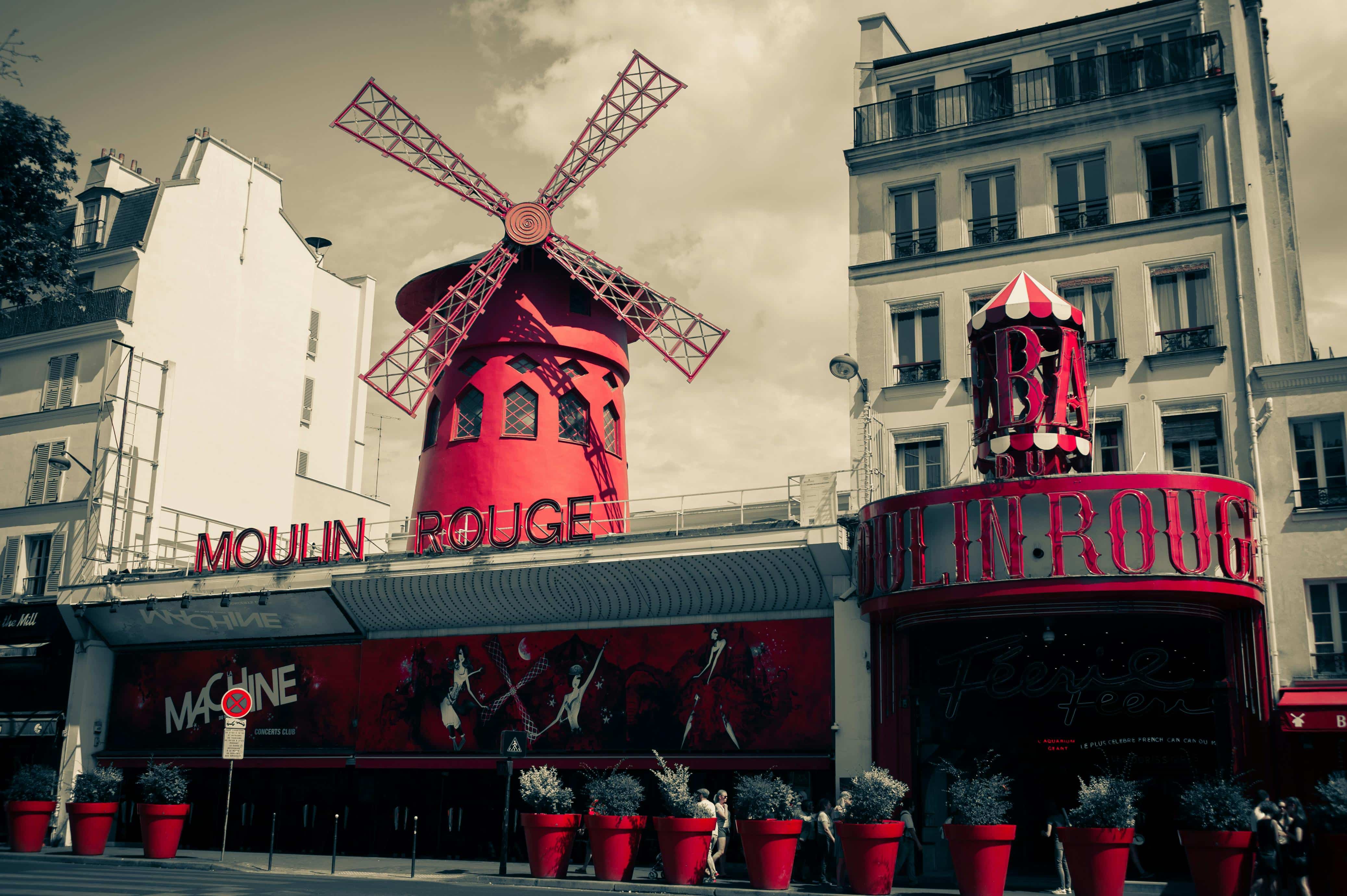 The Moulin Rouge in Paris