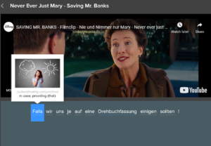 screenshot from Saving Mr. Banks trailer on FluentU