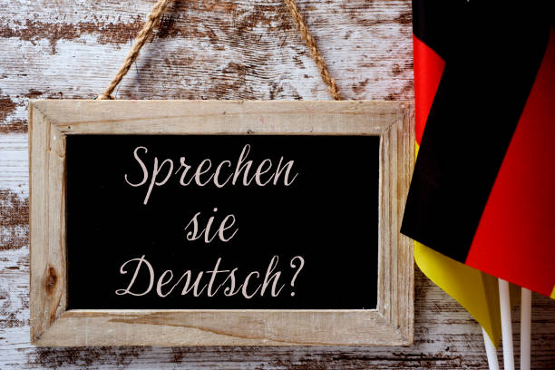 sprechen sie deutsch? written on a blackboard