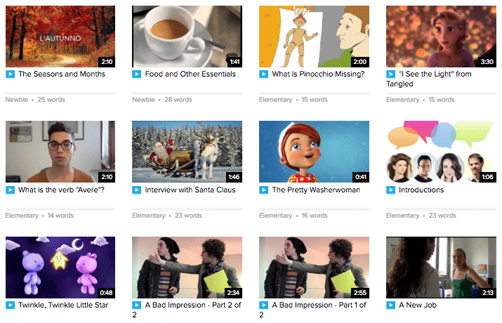 fluentu-italian-video-library