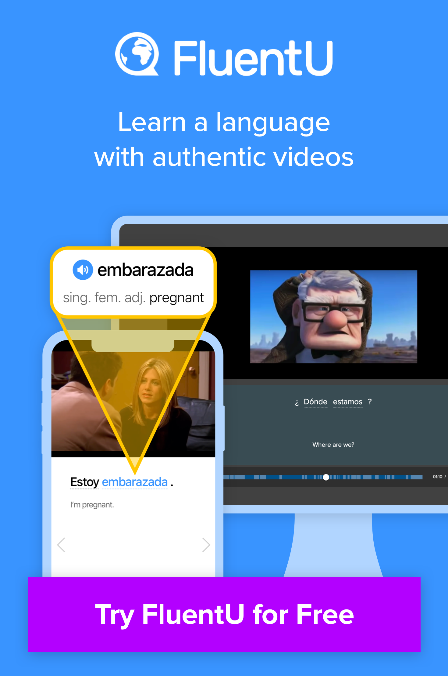 Try FluentU to learn a language