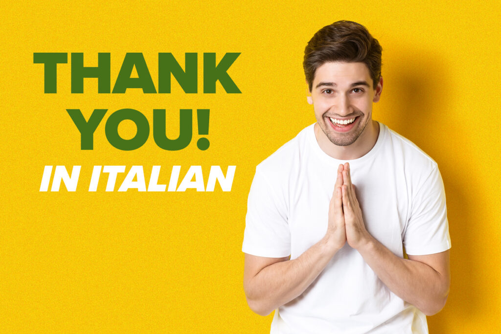 thank you in italian
