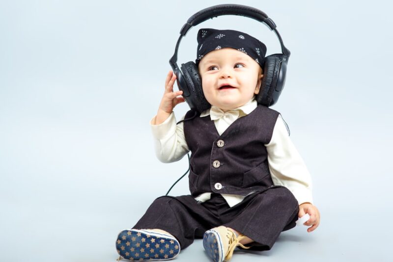 baby-in-a-bandana-and-headphones-on