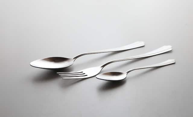 cutlery on the table