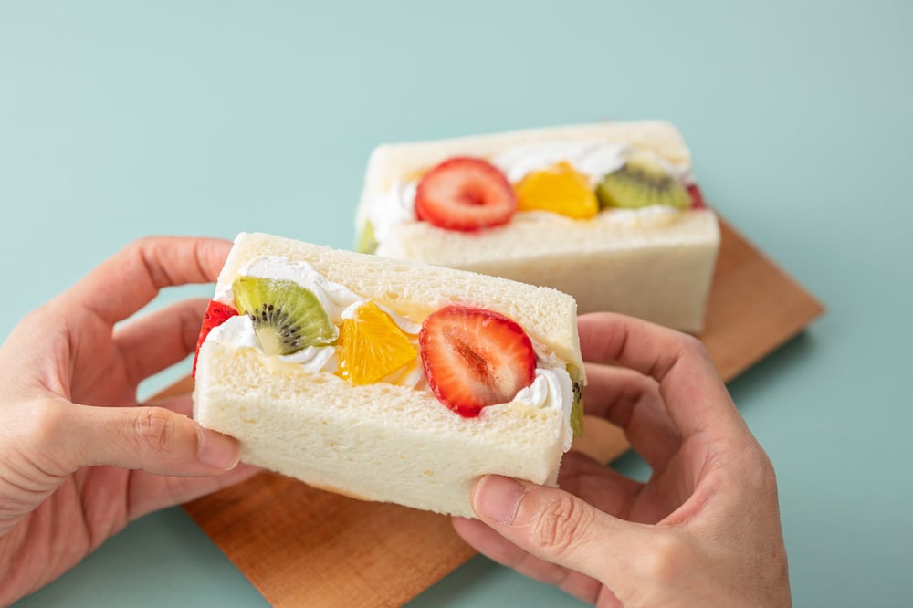 Sandwich With Lots Of Fruits