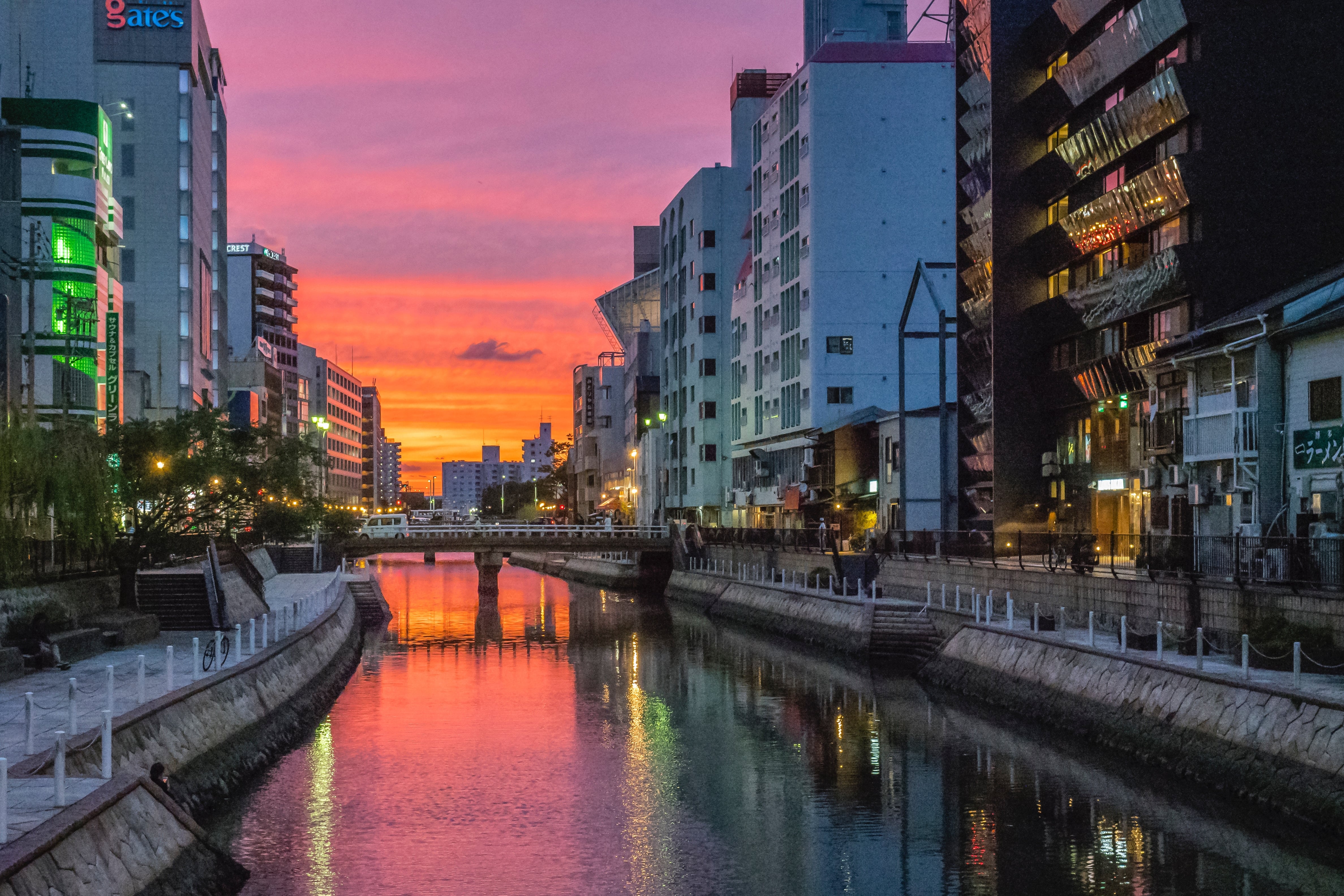 River in Fukuoka City, Japan