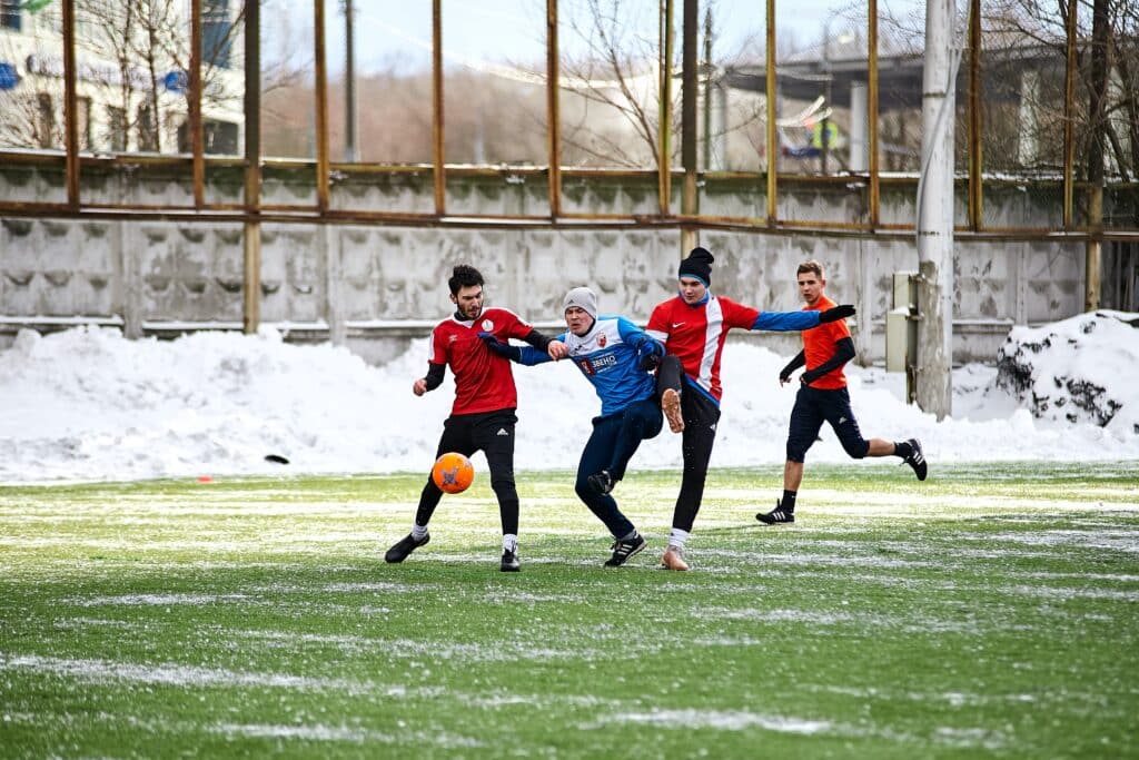 Russian-men-playing-soccer