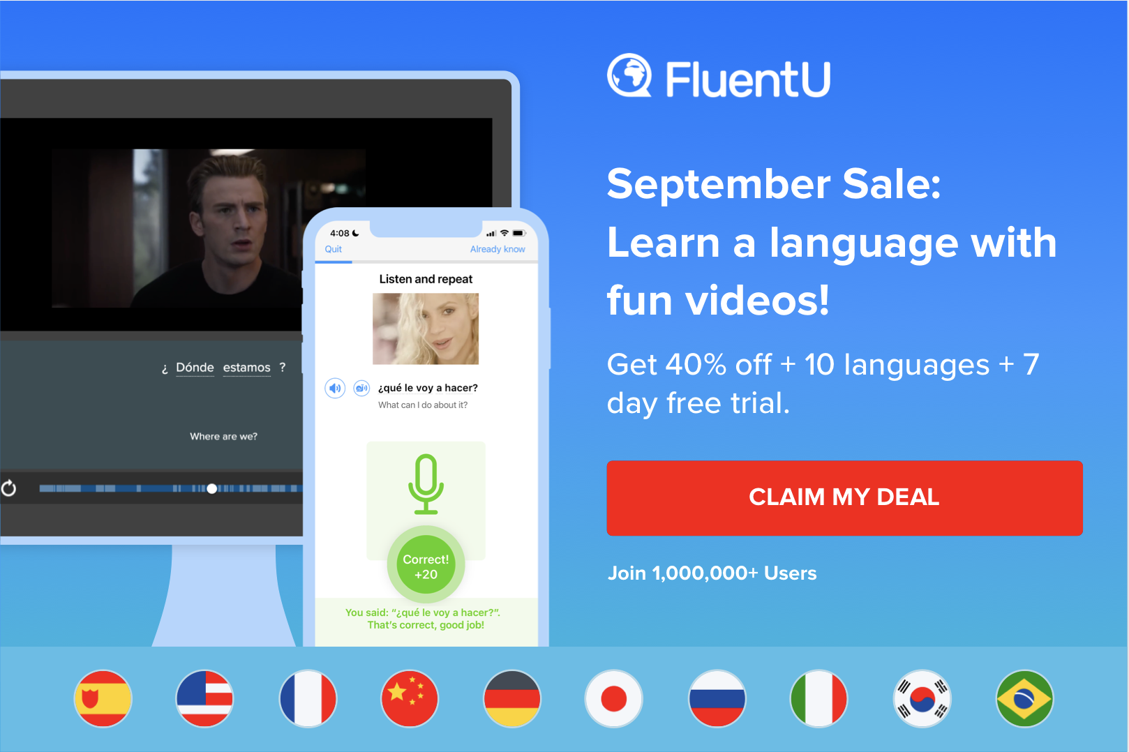FluentU September Sale