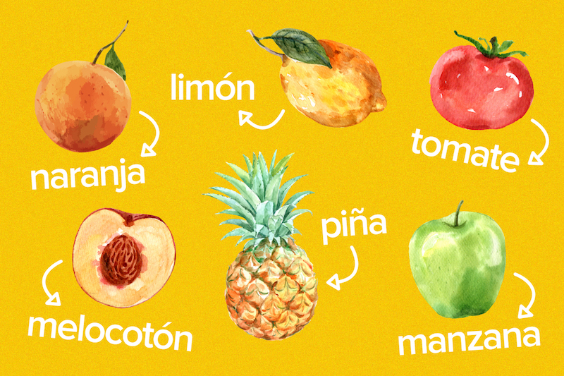 Spanish-fruits