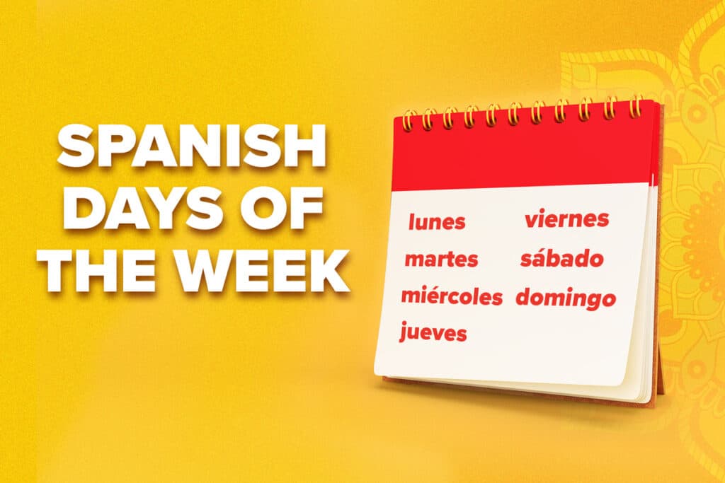 spanish days of the week