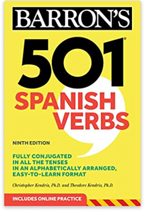 barron's 501 spanish verbs book cover