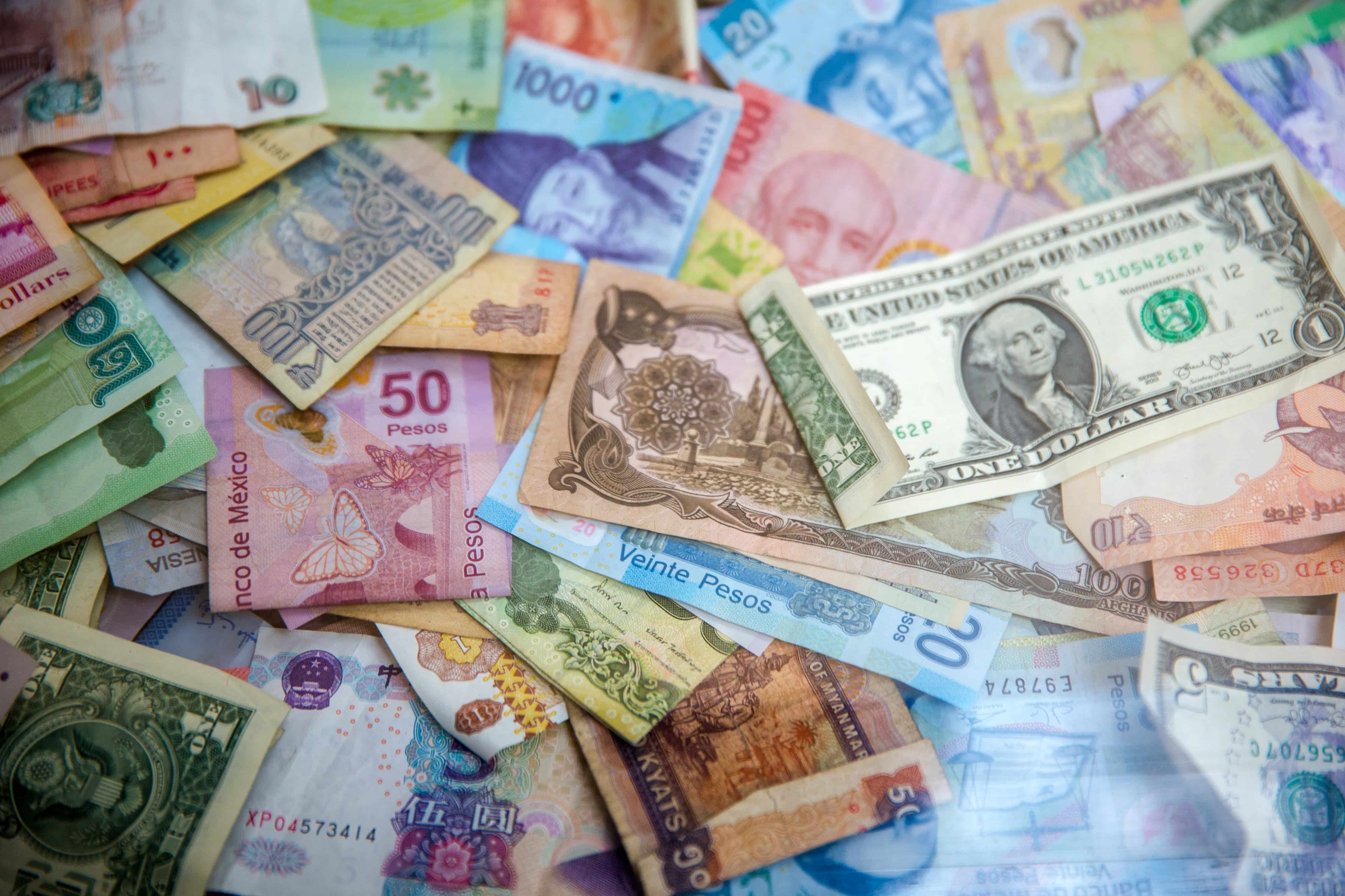 Many different currencies