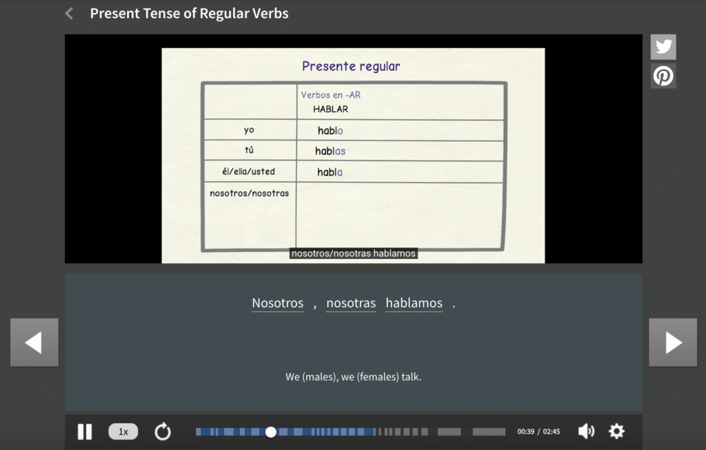 Present-tense-verbs-in-Spanish-FluentU-video