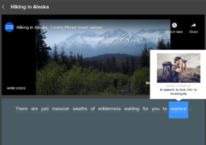 screenshot from FluentU video about Alaska