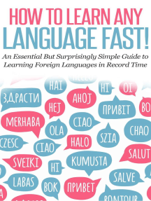 How to Learn Any Language Fast book cover
