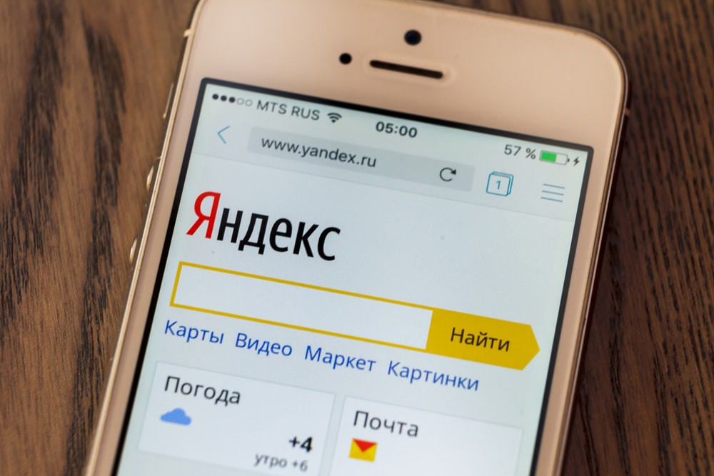 using yandex in russia