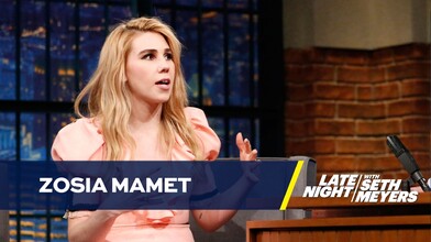Zosia Mamet on "Late Night with Seth Meyers"