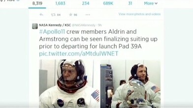 NASA Tweets the Moon Launch 