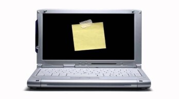 Una computadora congelada