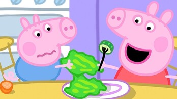 A George no le gusta comer verduras - Peppa Pig