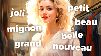 Adjetivos franceses: En la tienda de ropa parisina
