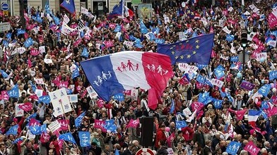 Protests and Counterprotests in France about Gay and Lesbian Rights