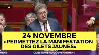 Mélenchon on the 'Yellow Vest' Protests