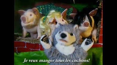  The Three Pigs Sing to the Tune of Gaga