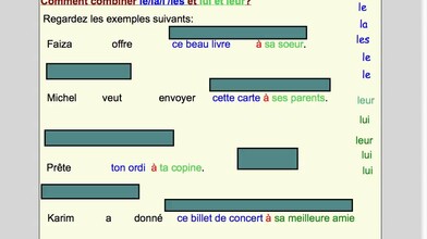 Combining Direct and Indirect Object Pronouns: Le/La/Les + Lui/Leur