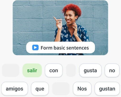Aprende un nuevo idioma en línea a través de nuestros cuestionarios con contexto