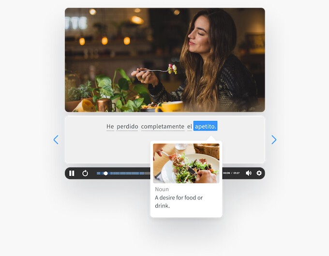 Our custom video player makes learning Chinese characters and tones easy