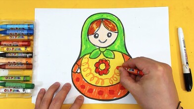 How to Draw a Russian Nesting Doll