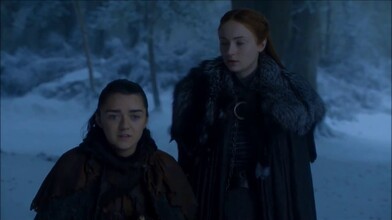 Arya, Sansa, and Bran Reunite - Game of Thrones