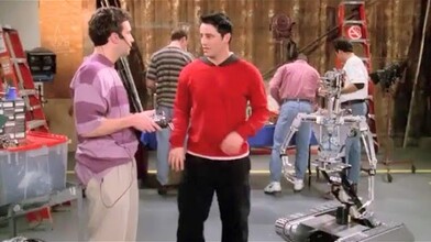 Joey Meets the Robot from "Mac & Cheese" - Friends