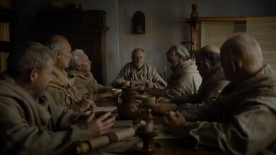 The Archmaesters Receive a Letter from Bran Stark - Game of Thrones